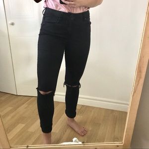 Black High Waisted Skinny Jeans